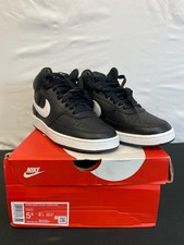 Nike Court Vision CD5436-001 Womens Black White Mid Top Athletic Shoes Size 5.5