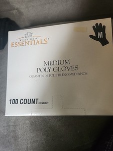 Kitchen Essentials Medium Poly Gloves 100 Count