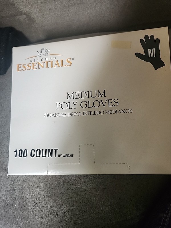Kitchen Essentials Medium Poly Gloves 100 Count