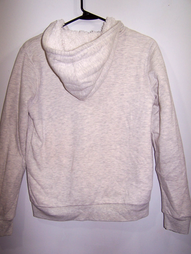 NWOT - Lucky Brand Sherpa Lined Heather Gray Zip Up Hoodie Girl's Size L 14/16 - Picture 4 of 4