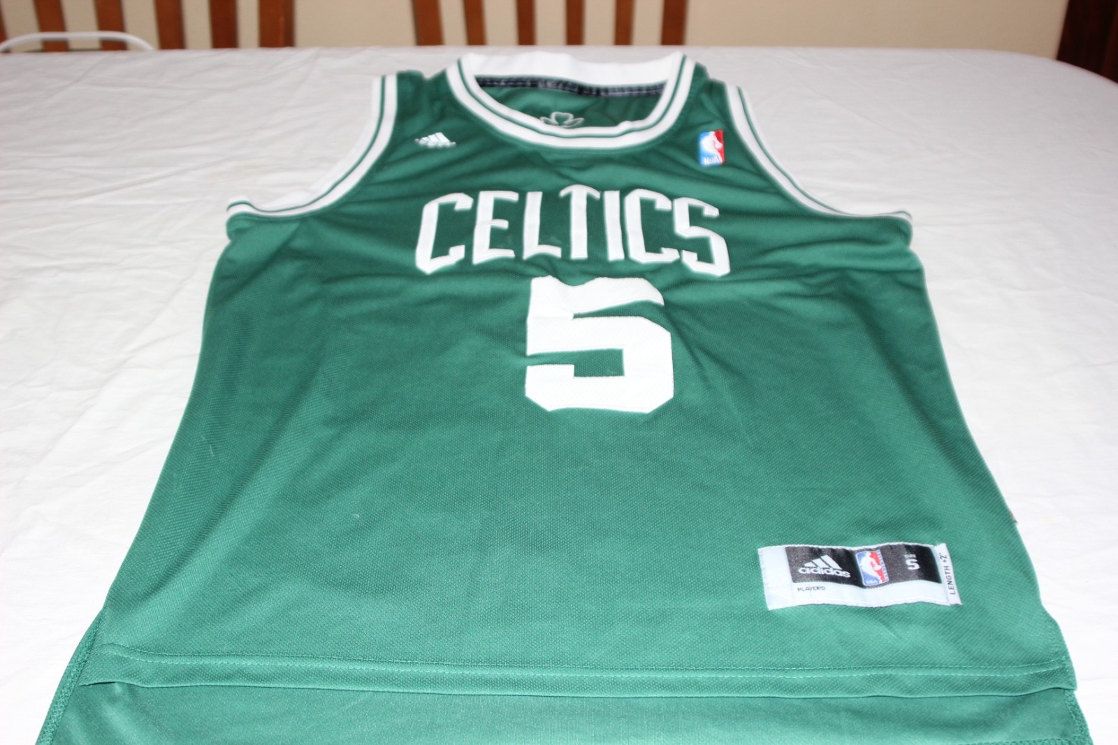 CAMISETA DE LOS BODTON CELTIC DE LA MARCA ADIDAS TALLA S DORSAL 5 GARNETT