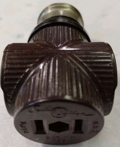 19 Vintage Bakelite Light Socket Adapters 2 Prong Non-Polarized Non-Grounded - Picture 18 of 22