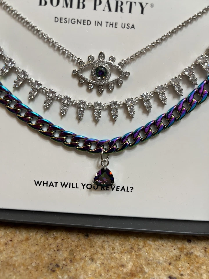 Bomb Party Retro *BLACK BOX* Luxe Layers She Makes Her Own Rules Necklaces - Image 2 of 4