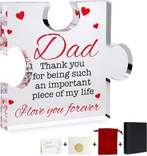 Gifts for Dad Engraved Acrylic Plaque - Personalized Birthday Dad,