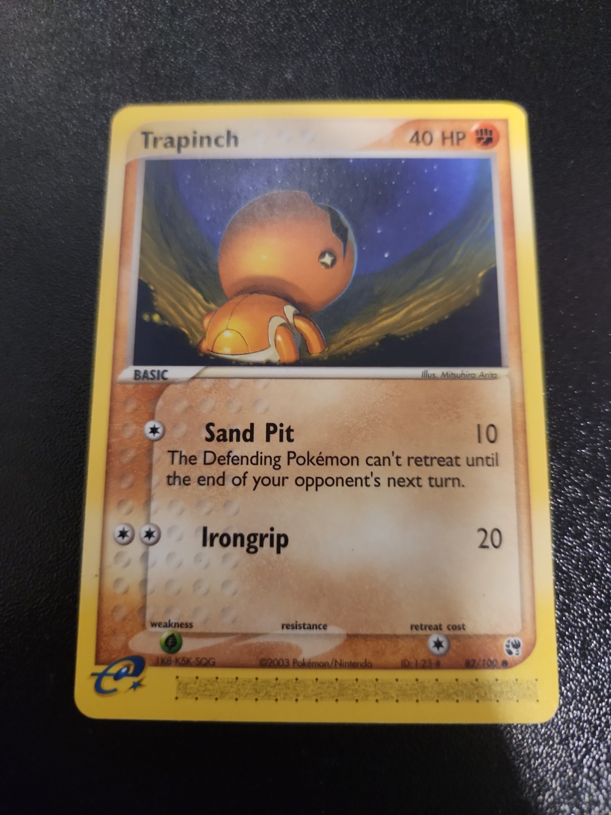 Trapinch 82/100 Common Sandstorm Pokemon Lightly Played