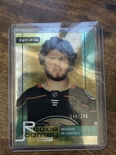 2021-22 UD  Synergy - Rookie Journey Mason McTavish #RJ-4 Draft Gold /249 (RC)