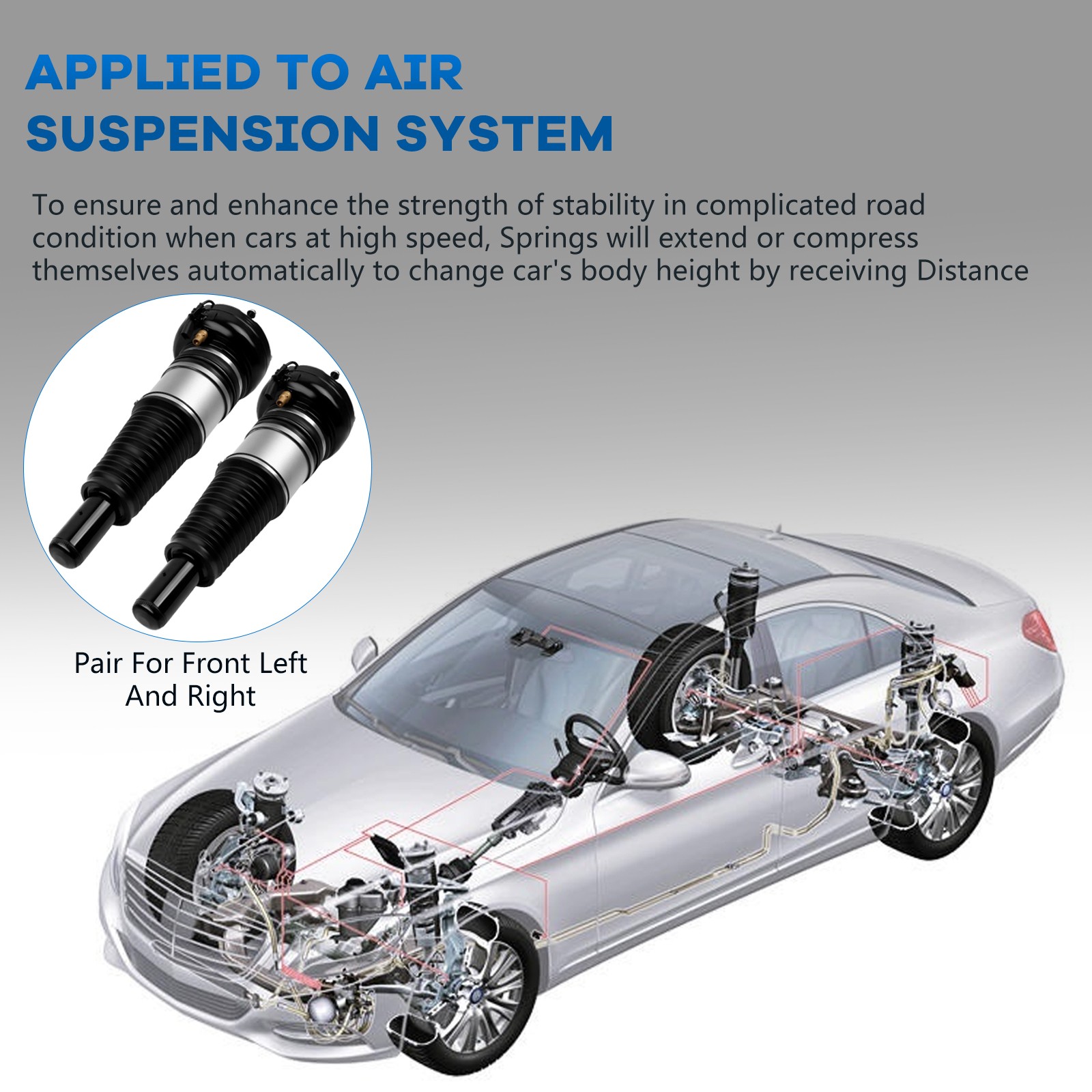 Bentley Mulsanne FRONT+LEFT, RIGHT Air suspension strut