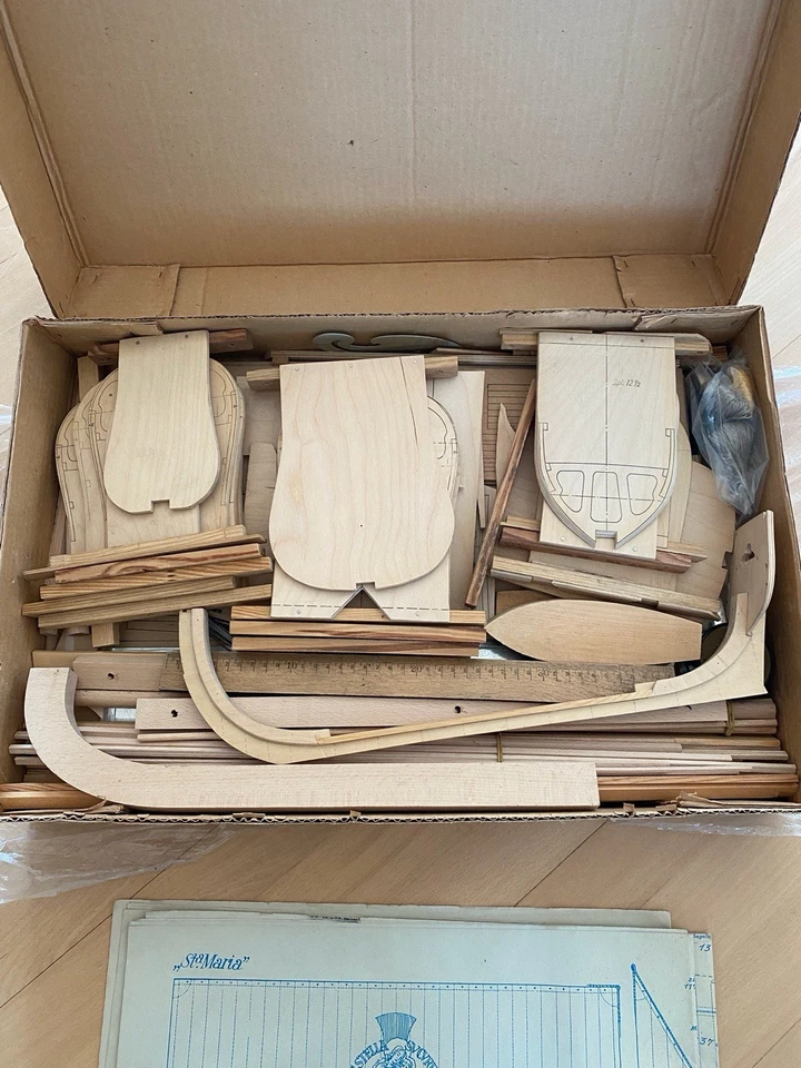 Columbusschiff Santa Maria 1492 Holz-Modell MOBA DDR - Bild 2 von 4