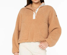 ROXY KIPSIE SOLID Women's Sherpa Pullover - CLB - Small - NWT