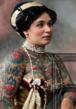 Vintage, Tattoo Art photography 11 x 14" Photo Print
