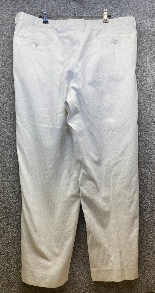 Pantalones Allora Italia Para Hombres 40X31 Seersucker Blancos Algodón Playa Preppy Foto 4 de 4
