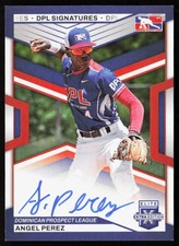 Angel Perez 2023 Panini Elite Extra Edition DPL Signatures - Dominican