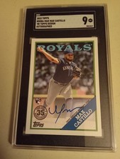 2023 Topps Max Castillo AUTOGRAPH 1988 Topps Design #88BA-MAX Graded SGC 9 Mint
