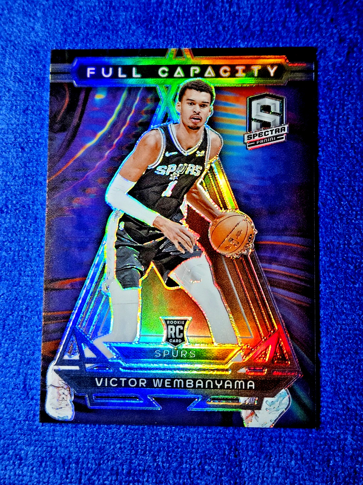 2023-24 Victor Wembanyama Spectra Full Capacity RC Prizm Rookie #7 SP MINT 💥💥