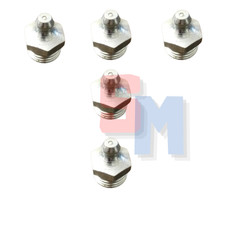 INGRASSATORE ACCIAIO DRITTO 1/4 GAS CHIAVE 14 CONFEZIONE 5 PEZZI