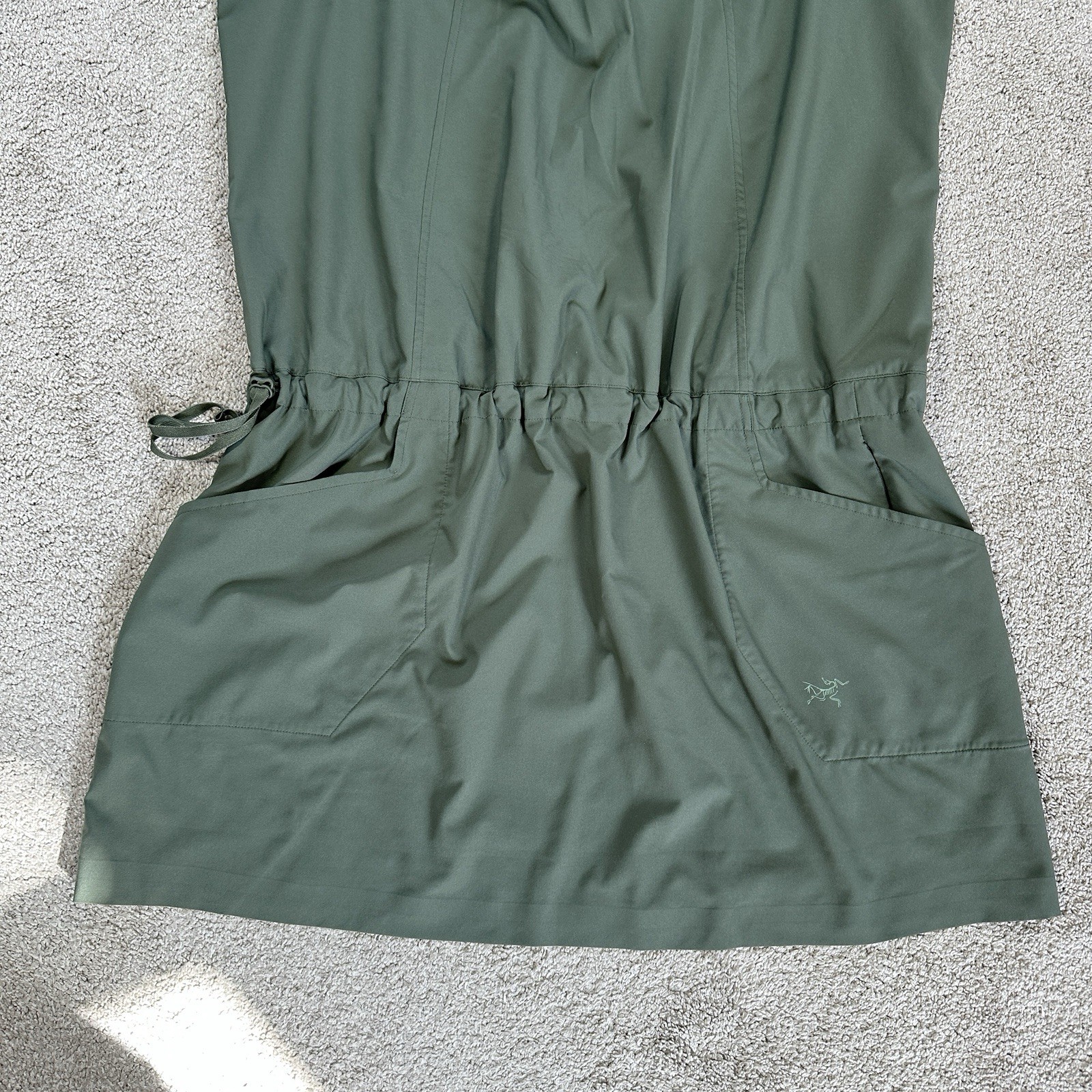 ARC'TERYX Arc’teryx Vestito Donna Contenta Senza Maniche Vita Caduta Leggero Verde XL