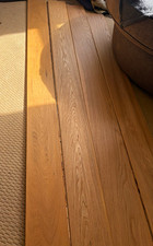 Light Brown Oak Engineered Wood Flooring Sample, Click Install, Narrow Width