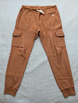 Champion Todd Snyder Pants Mens Large Brown Fleece Cargo Joggers Made Canada