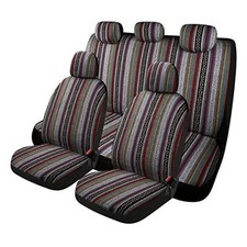 Baja Saddle Blanket Car Seat Covers 9PCS Breathable and Full Set Baja Inca