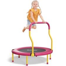 Baotree 36 Inch Mini Trampoline for Kids, Indoor Outdoor Trampoline with Foam Ha
