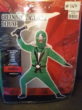 GREEN NINJA AVENGER HALLOWEEN COSTUME Girl/Boy Toddler 2-4 Child Size NIP NEW