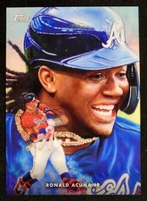 2021 Topps Ronald Acuna Jr. #1 The Game within the Game Paul Jennis Art Braves