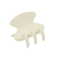 French Amie Flat Oval Small 1 3/4  Celluloid Handmade Hair Claw Clip for Women