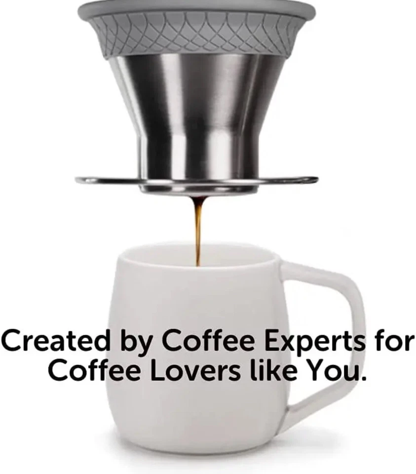 ESPRO - BLOOM залить над кофе пивоваренный набор - прочный матовый из нержавеющей стали новый - Изображение 3 из 4