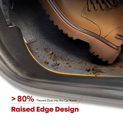 4x Tapetes delanteros y traseros negros forros para Jeep Compass Patriot Dodge Caliber - Imagen 5 de 10