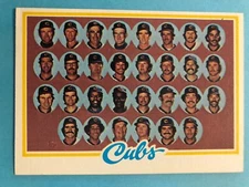 1978 Topps Baseball Team Card with Unmarked Checklist - Pick Your Favorite Team