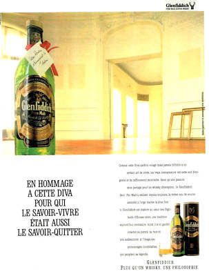 advertising 1022 1987 whisky Glenfiddich diva savoir-vivre