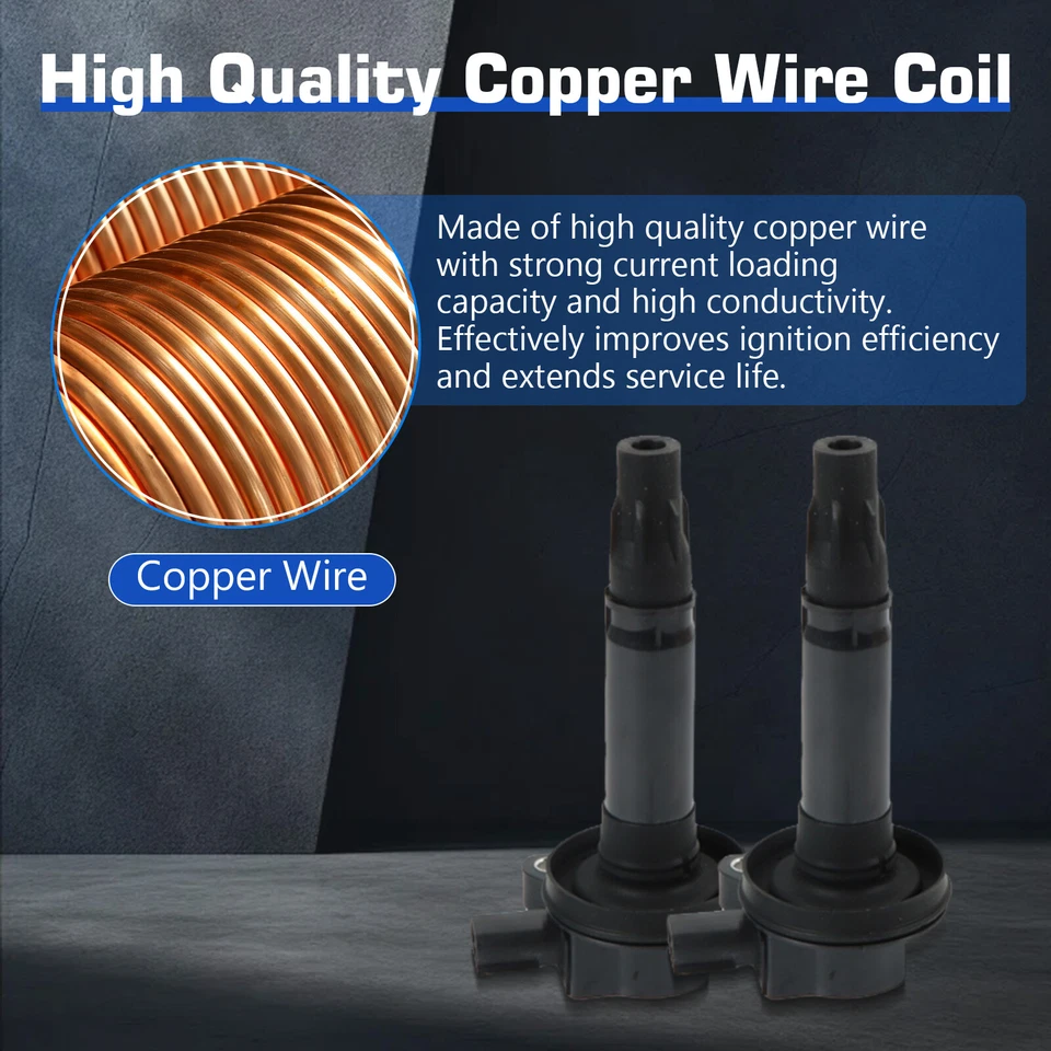 Ignition Coil & Spark Plug For 2013-2017 Ford Police Interceptor Sedan 3.7L V6 - Image 4 of 4