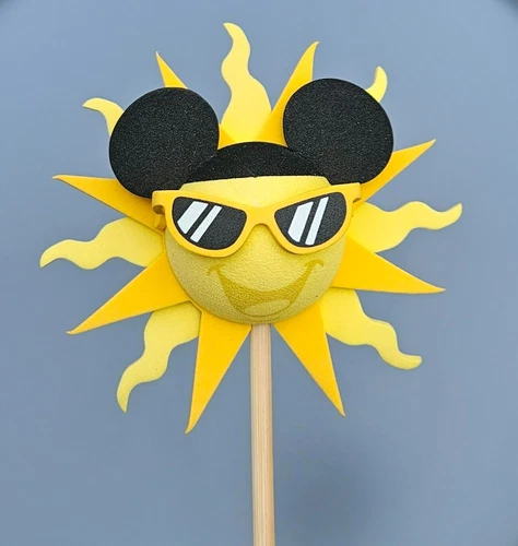 Disney Mickey Mouse Black & White Sunglasses Car Antenna Topper Auto Accessory