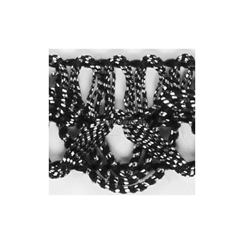 Whakano Posamentenborte 1 Meter - Silberfarbene Gimpenbesätze Für Näharbeiten & Deko