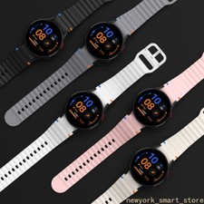 For Samsung Galaxy Watch 7 FE 6 5 4 / 6 4 Classic Soft Silicone Strap watch Band