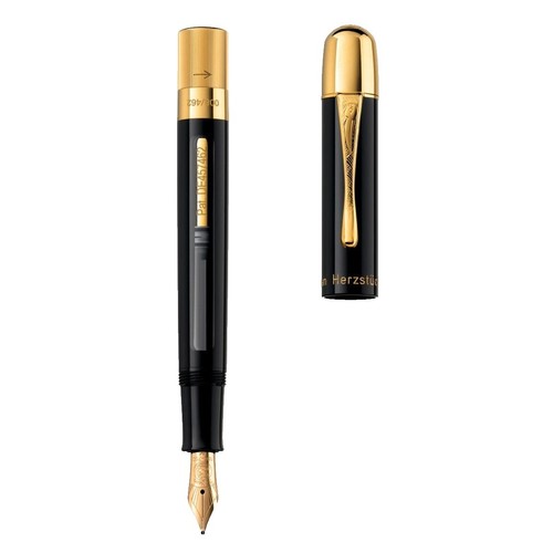 Mont Blanc Meisterstück 140 Platinum, 14k Gold M Nib (plus inkwell