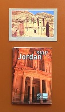 Travel Map & Guide for Jordan, Postcard for Petra