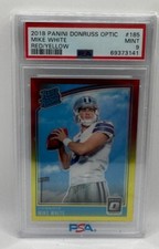 2018 Donruss Optic MIKE WHITE Red Yellow Rated Rookie PSA 9 RC