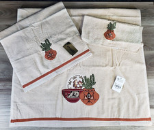 Avanti Linens SUN VALLEY 3 PC SET 1 Bath  1 Hand Towel 1 WASH CLOTH BEIGE NWT