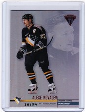 01-02 2001-02 TITANIUM ALEXEI KOVALEV RED /94 112 PITTSBURGH PENGUINS