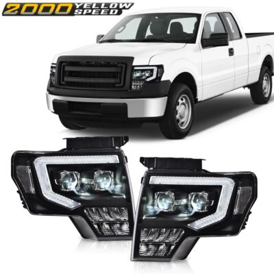Fit For 2009-2014 Ford F150 Pickup Amber Corner Black