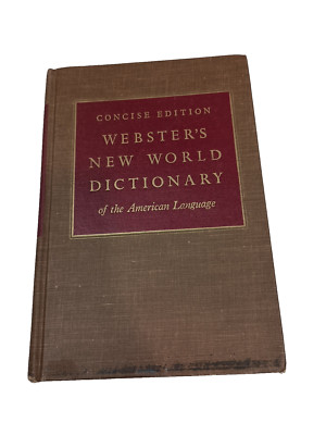 Webster's New World Dictionary of the American Language 1966 Concise Edition HC