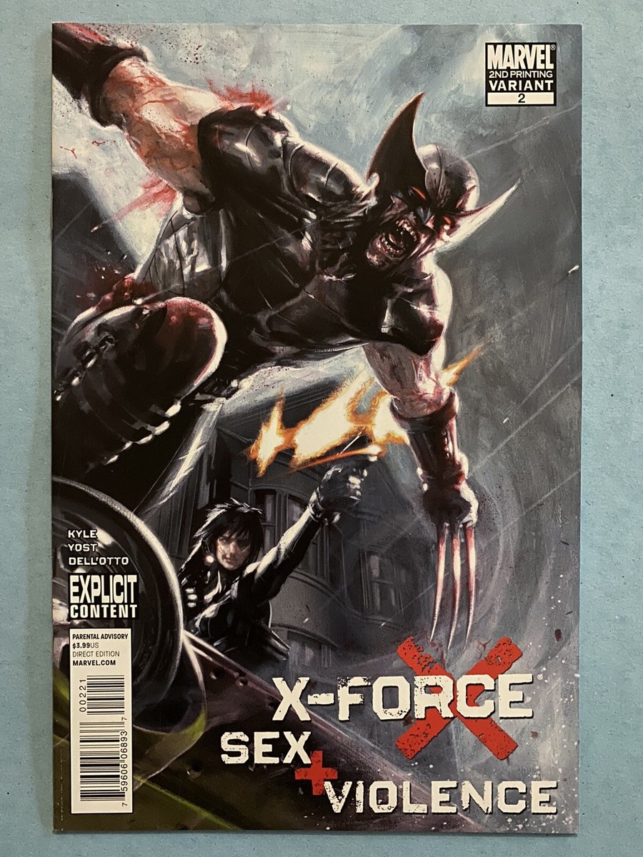 X-Force Sex and Violence 2010 2 2nd Printing Marvel Variant Comic