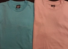 Vtg Lot Of 2 Unisex S Screen Stars Best Solid Color Single Stitch Blank T Shirts