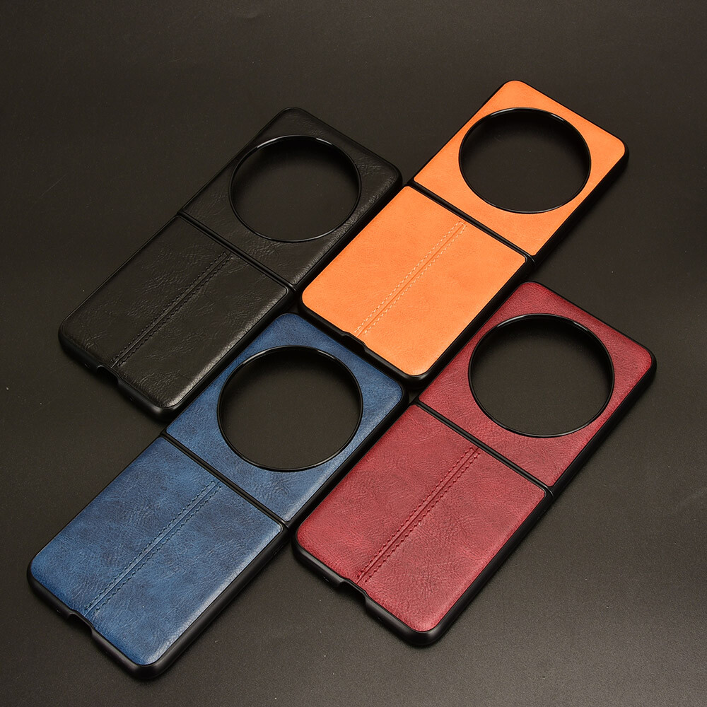 Custodia EasyShow Per Tecno Phantom V Flip - PU + PC + TPU Ultrasottile Con Supporto Ricarica Wireless (Blu)