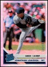  2019 Donruss Baseball Career Stat Line #41 Jonathan Loaisiga RR RC 118/154