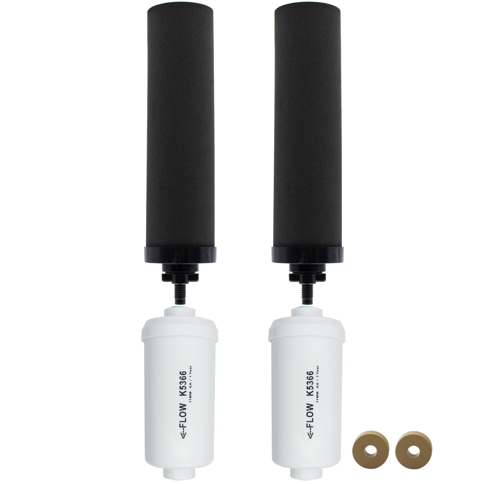 Gravity Water Filter Replacement for Berkey BB9-2 and PF-2 Black Filters