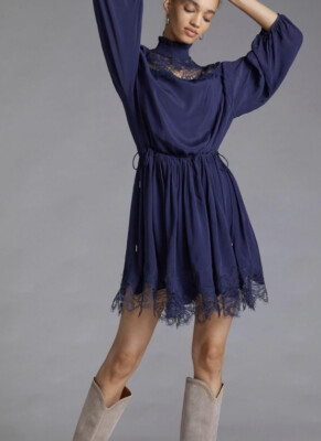Magali Pascal Silky Lace Mini Dress Large | eBay