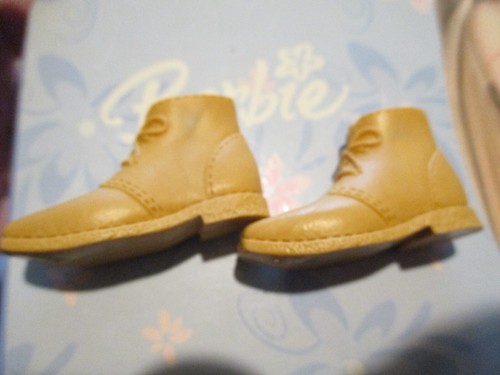 Ancienne Paire De Chaussures De Poupée - Vintage