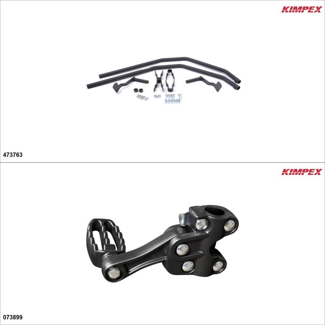 Kimpex Fender Guard Adjustable Passenger Foot Pegs Yamaha Grizzly 660